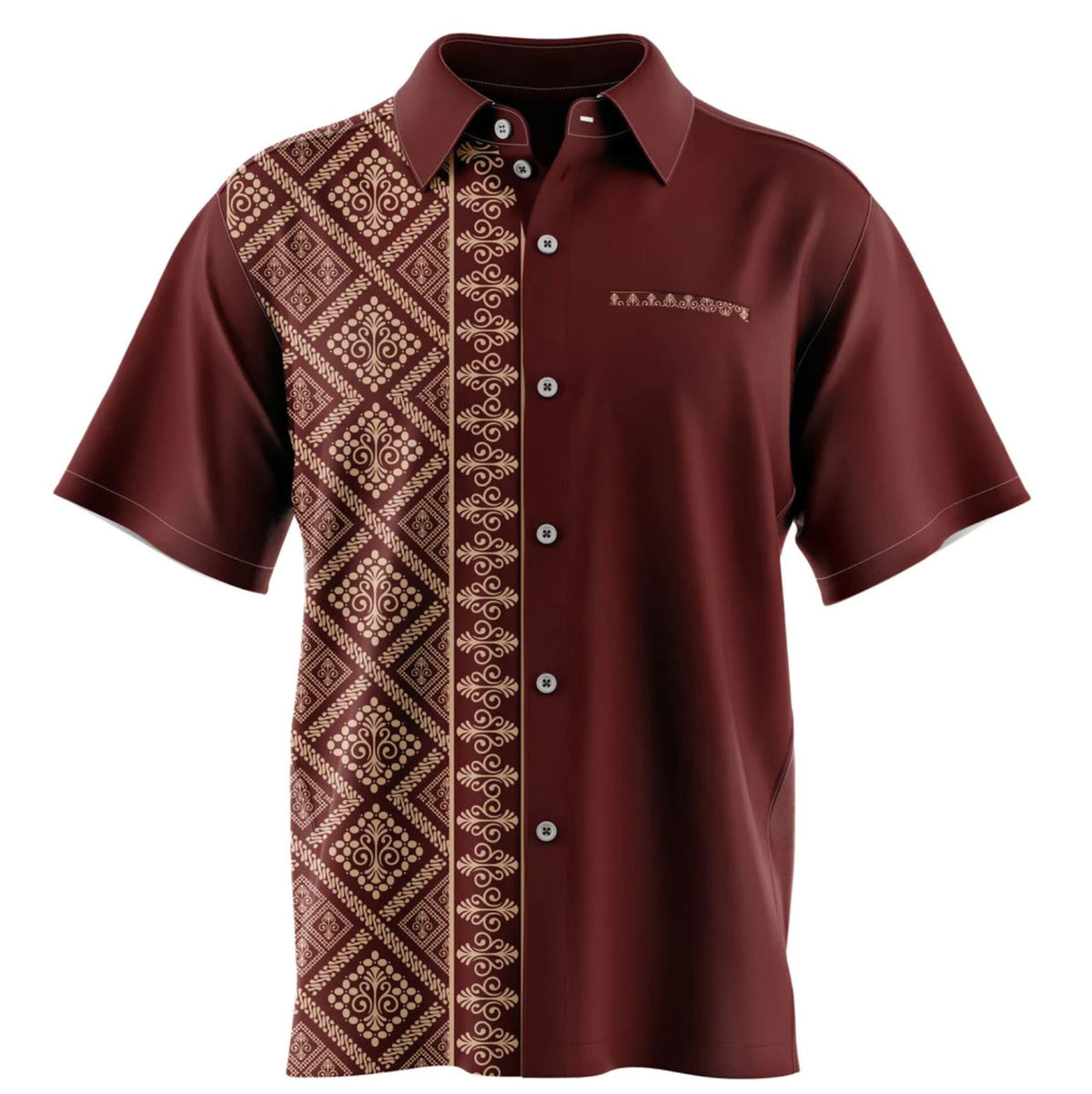 Exclusive Men's Sublimation Batik Corporate Shirt - Pattern 2026/2027