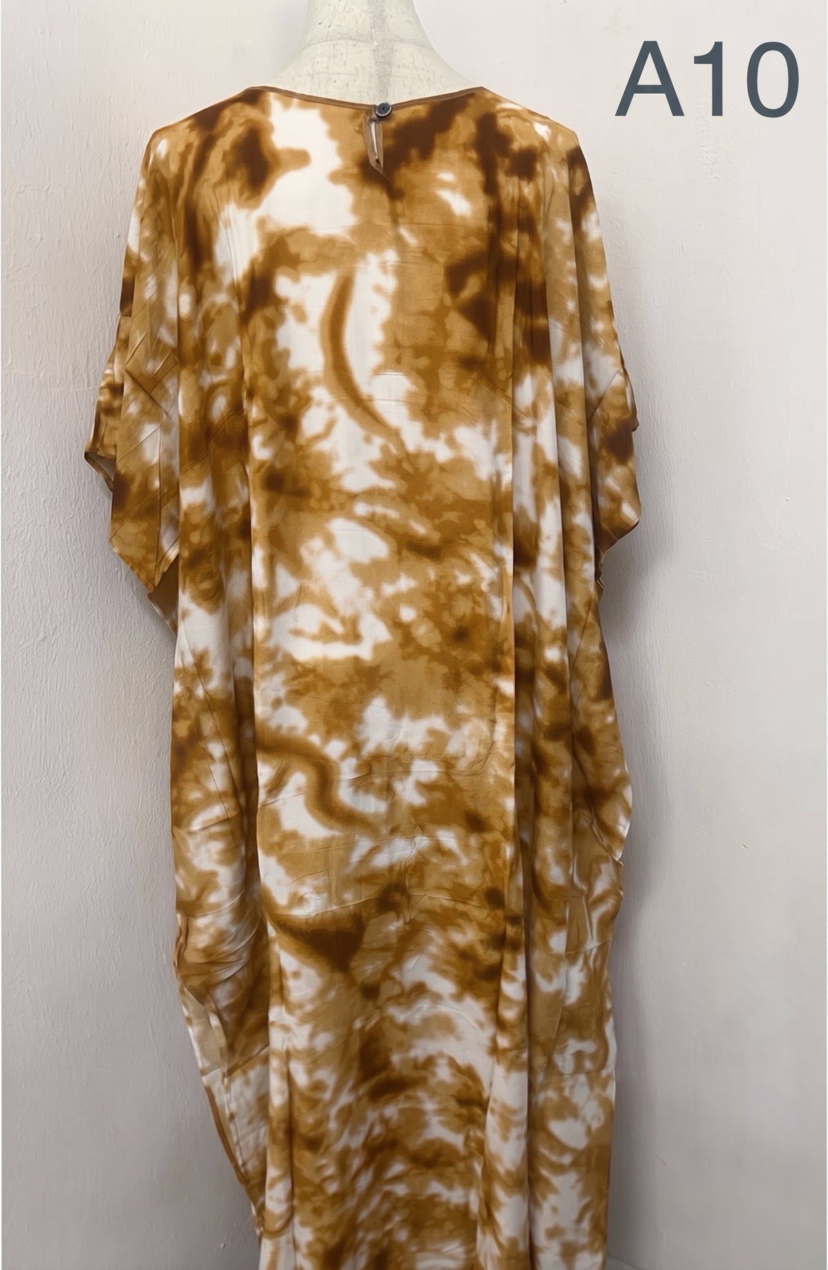 Women's 100% Cotton Terengganu Batik Kaftan – Breathable Long Loungewear & Sleepwear