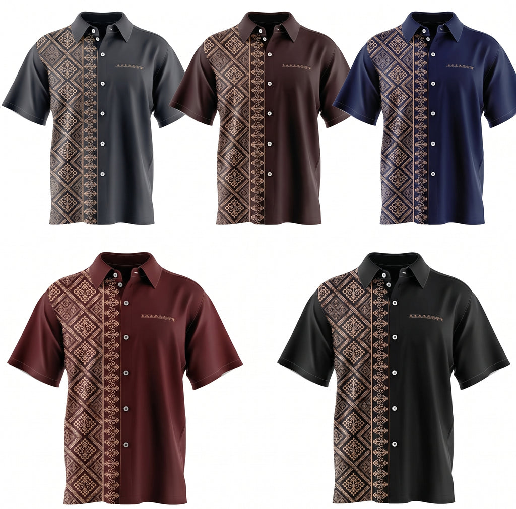 Exclusive Men's Sublimation Batik Corporate Shirt - Pattern 2026/2027